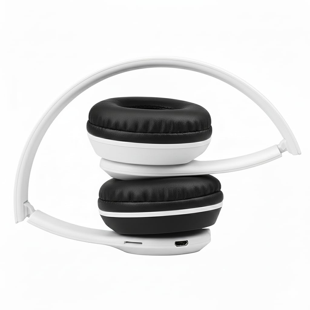 BfsTeckt Wireless Bluetooth Headphones with Deep Bass Sound, Foldable Design, Comfortable Cushioned Earpads, Built-in Mic for Music & Calls, Average Battery(1-3 Hours) Backup, Stylish Everyday Use - Image 5