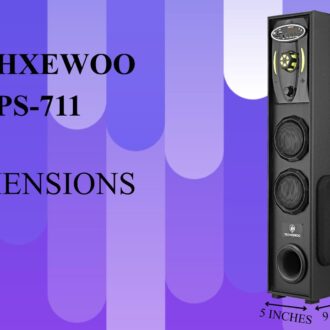 TECHXEWOO PS-711 Mini Home Theatre Subwoofer System, 80W, 5.25 Inch, with 3 Inch Dual Satellites, Extreme Bass, Mic Slot, Aux, USB, FM and Remote Control