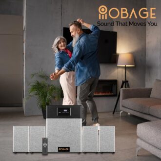 OBAGE Classic-6 4.1 Home Theatre System | 120W Output | HDMI ARC, Optical in, Bluetooth 5.3, USB, FM, AUX | Deep Bass Surround Sound for TV, Music & Movies