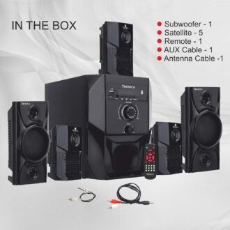 TRONICA Super King 5.1 Bluetooth Home Theatre System | 40W Deep Bass Surround Sound Speakers | USB, SD Card, FM, AUX | Multimedia Speaker System for TV, Laptop & Smartphone with Remote