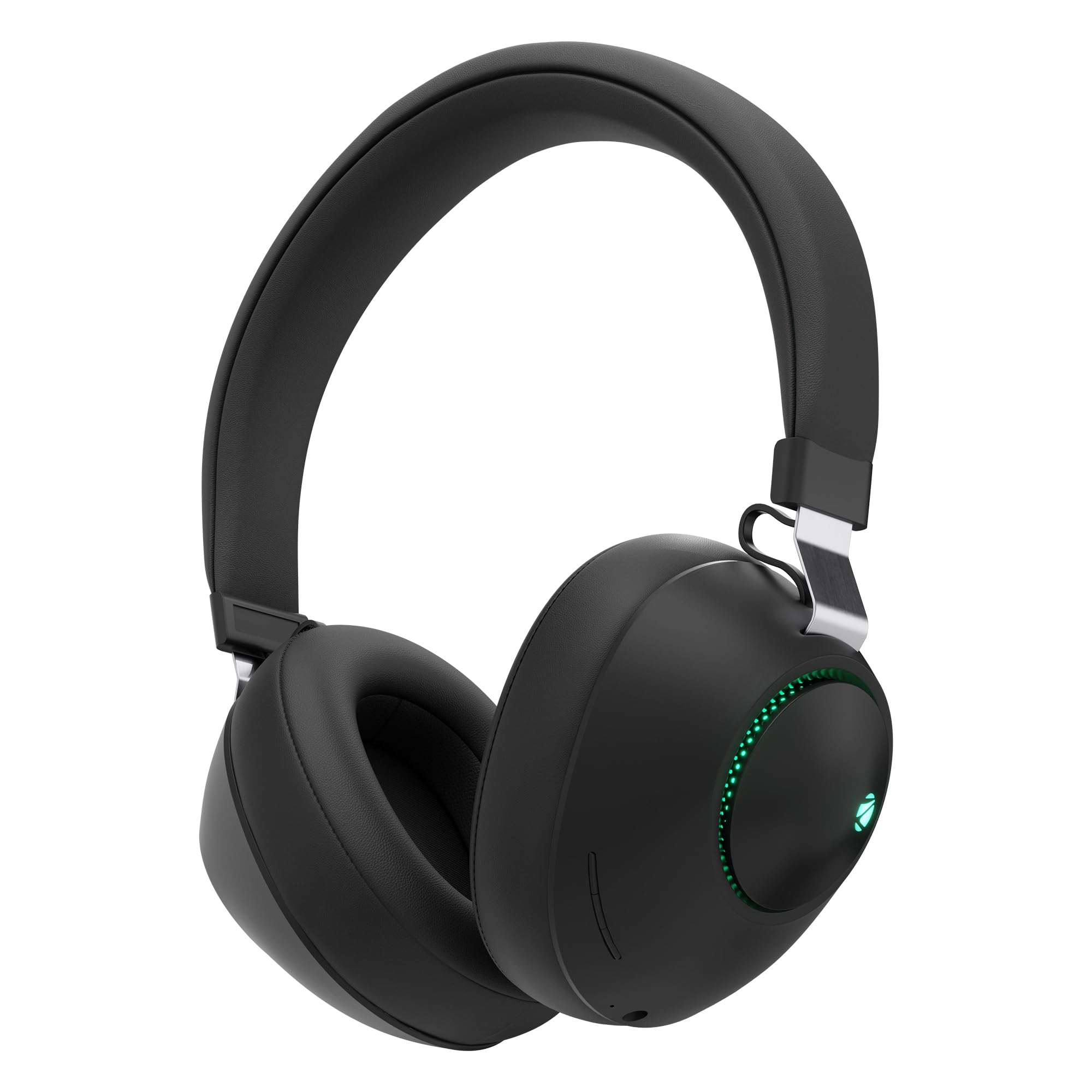 ZEBRONICS Duke (2026 Upgrade) Wireless Headphone, BT v5.3, Upto 60 hrs Playback, 40mm Drivers, Deep Bass, ENC, Gaming Mode, Dual Pairing, LED Lights, Media/Volume Control, Call Function (Black) - Image 2