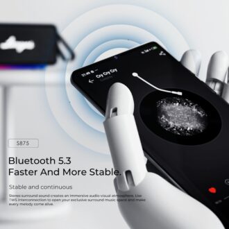 Lenyes S875 Bluetooth Speaker | 40W Portable Speaker | IPX6 Waterproof | RGB Lights | TWS Pairing | Power Bank | AUX/USB/TF Support | Bluetooth 5.3 | 10H Playtime Audio App Compatible (Beige)