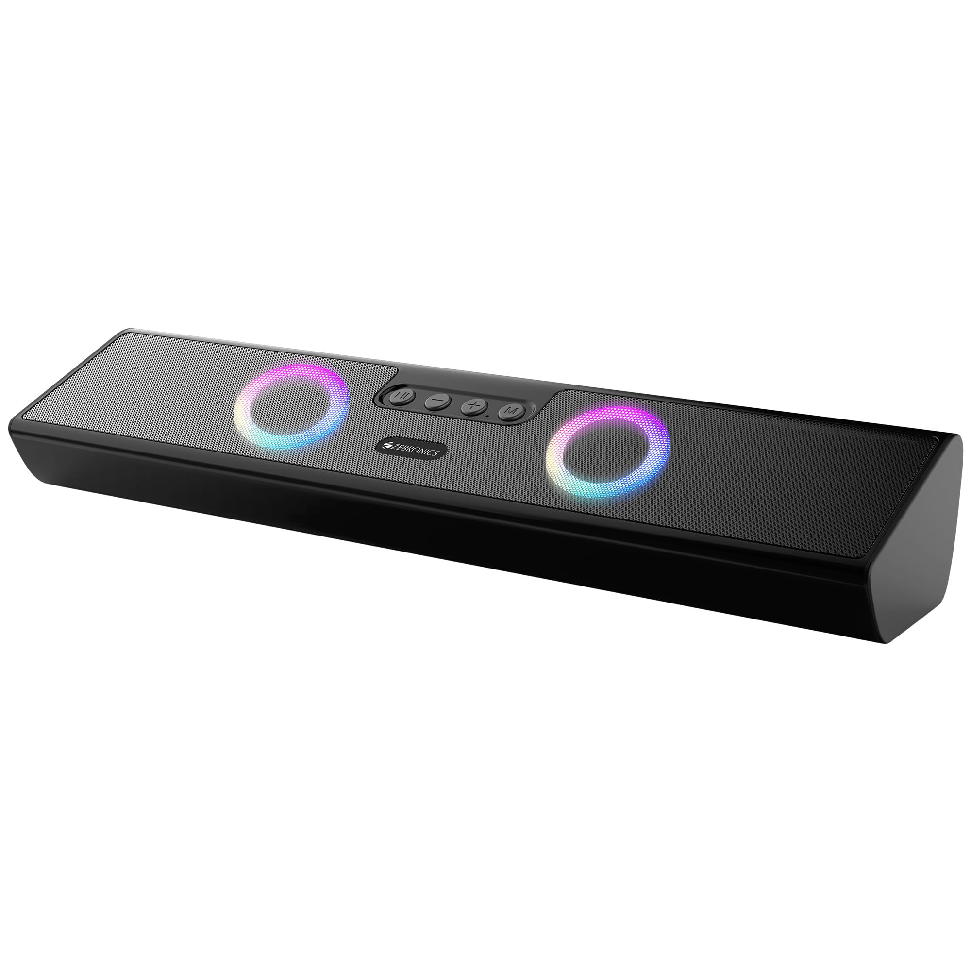 ZEBRONICS Astra 35, Portable Bluetooth Speaker, 16 Watts, Upto 8h Backup, Dual Drivers + Dual Passive Radiators, Call Function, Bluetooth v5.3 | USB | mSD| AUX, TWS, RGB LED - Image 2