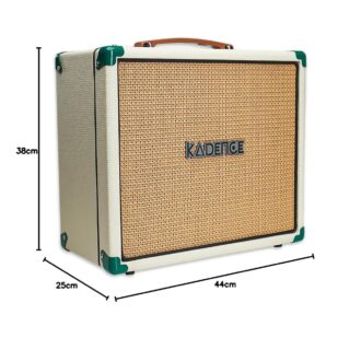 Kadence BT15 15W Guitar Amplifier | 8” Speaker with Clean & Overdrive | 3-Band EQ, Headphone & Aux Input | Supports Electric & Electro-Acoustic Guitars | Green