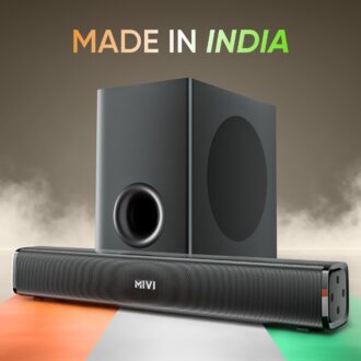 Mivi Nex 100 Sound Bar for Smart TV | 90W 2.1 Channel Home Theatre Speaker with Subwoofer | Bluetooth v5.3 | Deep Bass | Music System for Wireless | Speaker Home Theatre | Made in India