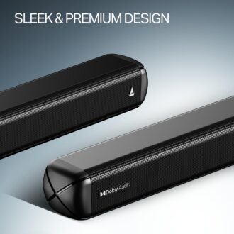 Boat Aavante 2.1 1600D / Orion Plus, Dolby Audio, 160W Signature Sound, 2.1CH Wired Subwoofer,Multiple Ports & EQ Modes, Bluetooth Sound bar, Home Theatre Soundbar Speaker (Premium Black)