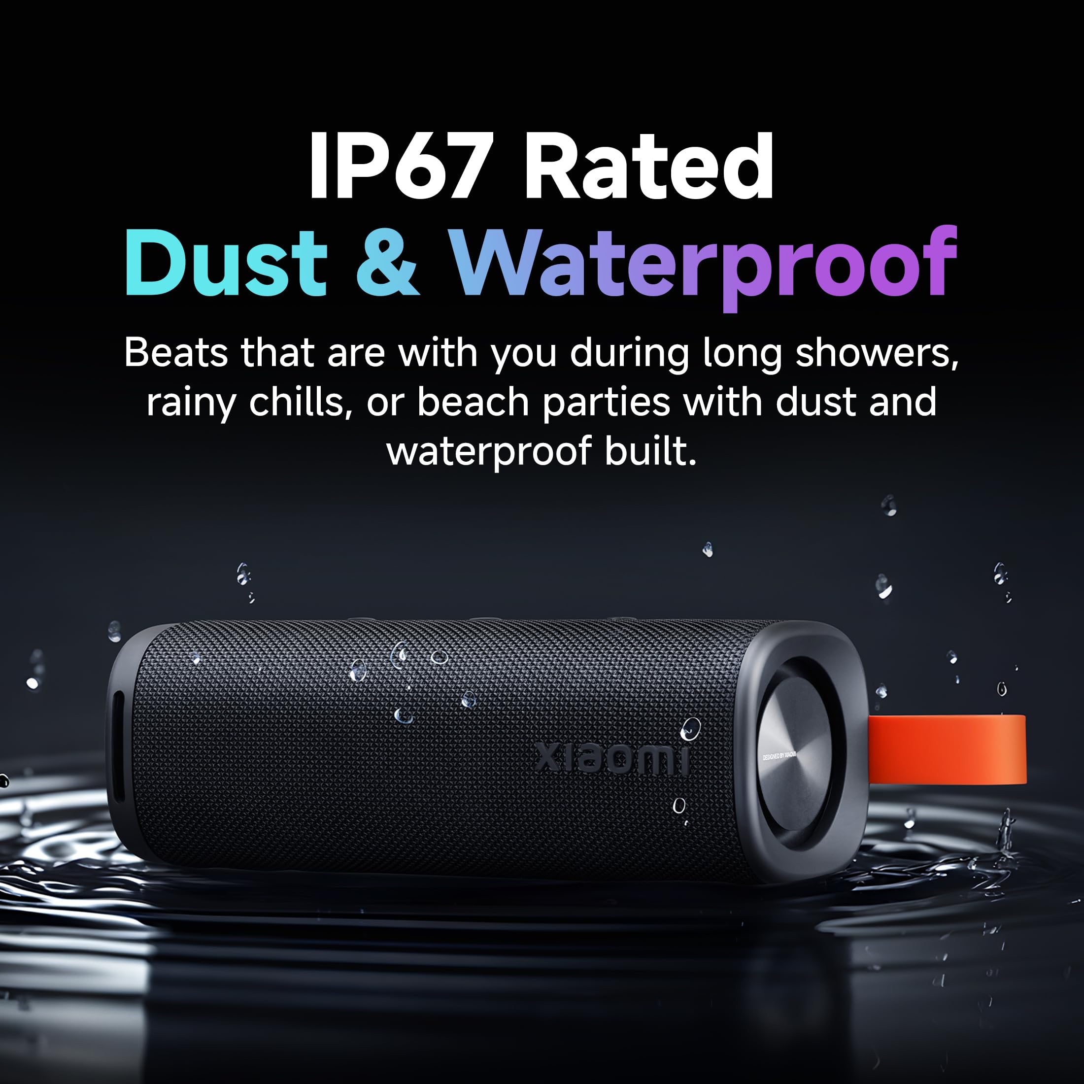 XIAOMI Sound Outdoor Speaker (Black) | 30W Hi-Quality Speaker with Mic | Upto 12hrs Playback Time | IP67 Waterproof & Type C | Wireless Stereo Pairing - Image 5