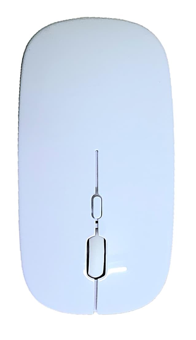 Wireless Mouse, Bluetooth and 2.4G Dual Mode, Rechargeable (White) - Image 2