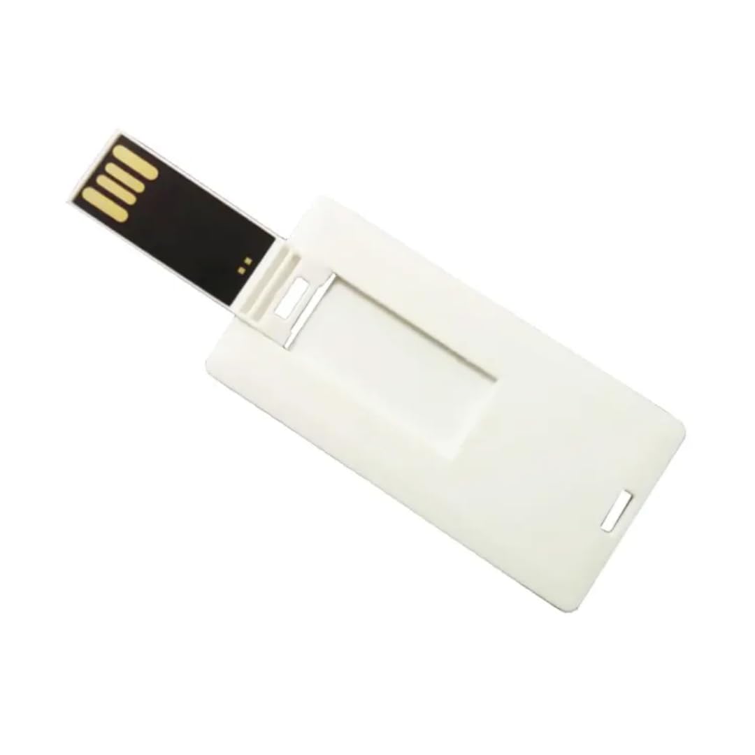 SippyTales~ Mini Credit Card Style USB Flash Drive, White, Slim & Portable Pendrive for Laptop, Desktop, Car | Ultra Thin, Wallet Friendly,|USB 2.0 Storage Device for Office, School, Personal Use 4GB - Image 3
