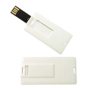 SippyTales~ Mini Credit Card Style USB Flash Drive, White, Slim & Portable Pendrive for Laptop, Desktop, Car | Ultra Thin, Wallet Friendly,|USB 2.0 Storage Device for Office, School, Personal Use 4GB