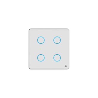 Smart Switch Board: 4 x Switch Module (White, Pack of 1) | No Hub Required | Compatible with Alexa, Google Assistant & Siri