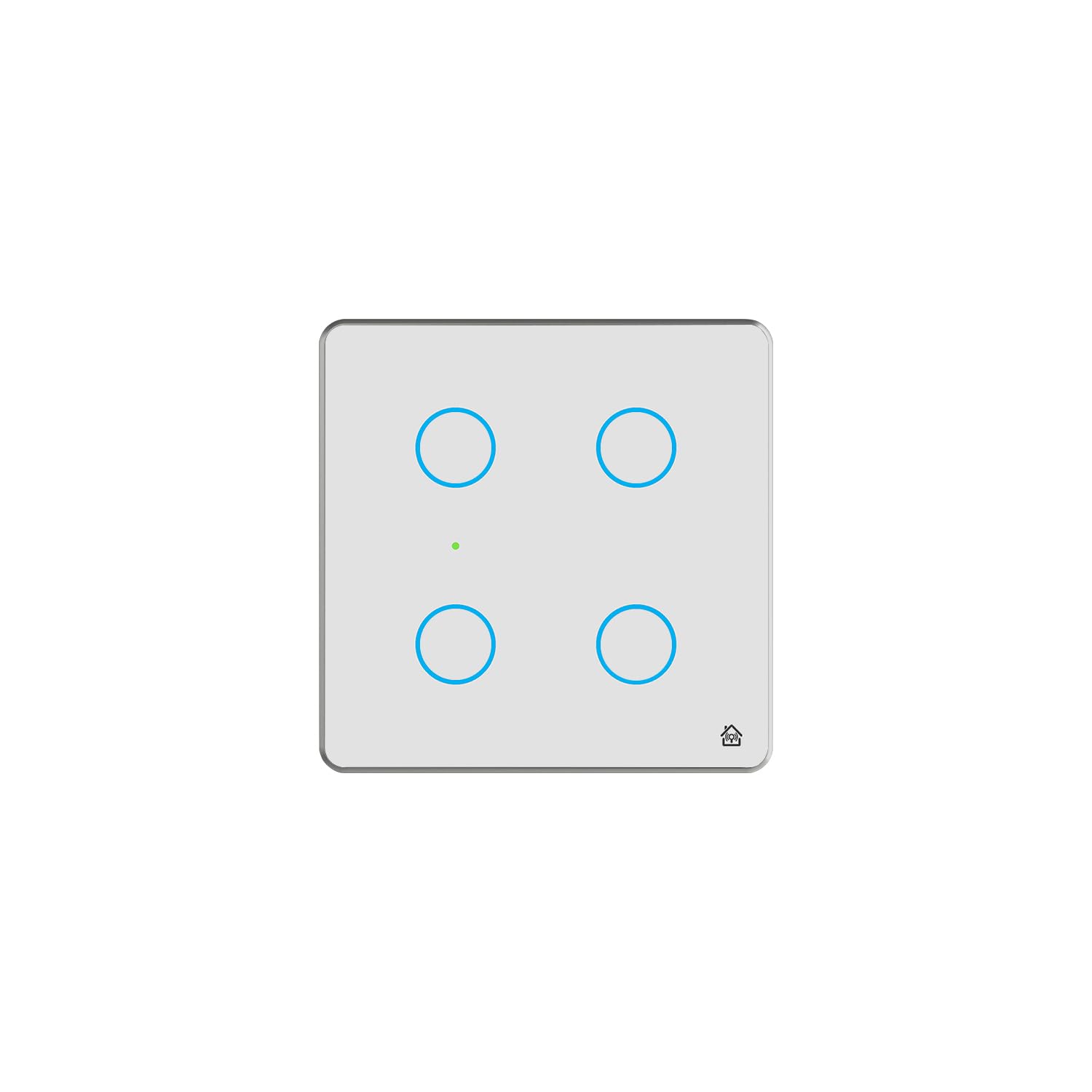Smart Switch Board: 4 x Switch Module (White, Pack of 1) | No Hub Required | Compatible with Alexa, Google Assistant & Siri