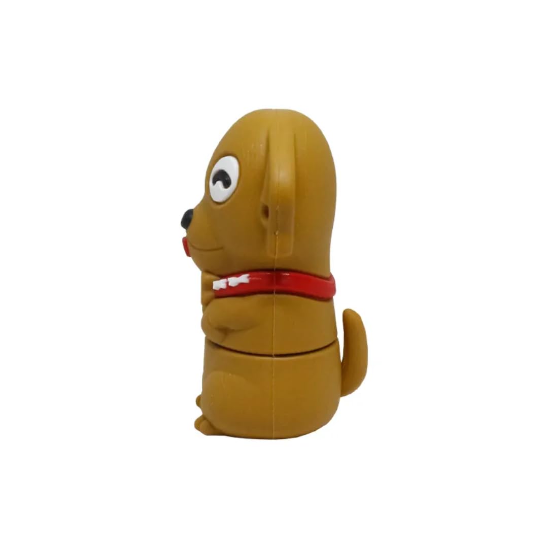 SippyTales~Cute Dog USB Flash Drive, Brown Puppy Design Memory Stick with Red Bone Collar, Novelty Animal Storage Device, 2.0 Pen Drive, High Speed Data Transfer (4, GB) - Image 5