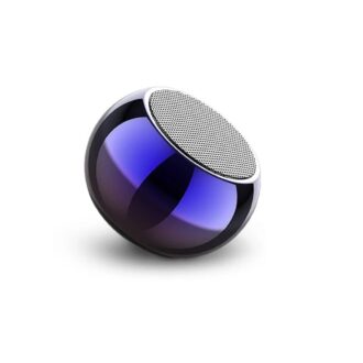® Ultra Mini Wireless Bluetooth Speaker, Heavy Metal Electroplating, Round, Quick Charge, Long Lasting Battery, Protable Pocket Mini Boost Bt Speaker Multicolour, Pack of 1