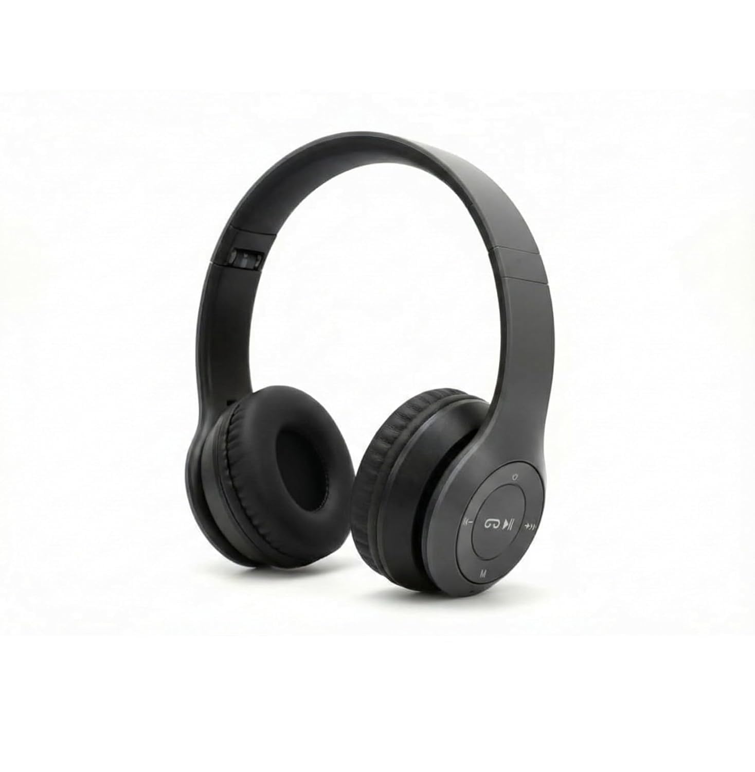NakshSales Wireless Bluetooth Headphones with Deep Bass Stereo Sound, Foldable Over-Ear Design, Soft Cushioned Earpads & Built-in Mic for Music, Online Classes & Travel, Calls - Image 2