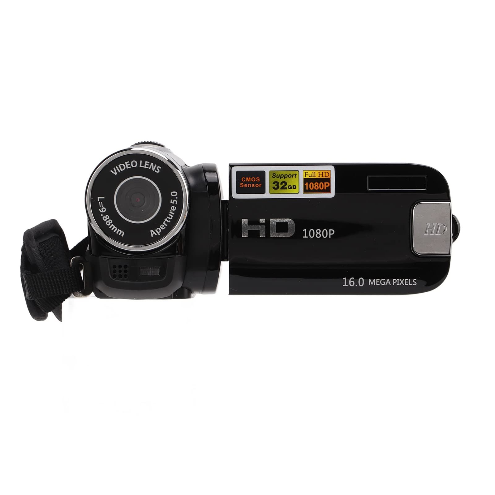 Video Camera Camcorder, 270° Rotatable LCD Screen 16X Zoom, 4K 1080P HD Recording, USB Interface, for Vlogging and YouTube Videos (Black) - Image 5