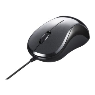 BSMBU108BK Wired Blue LED Silent 3 Button Mouse Black