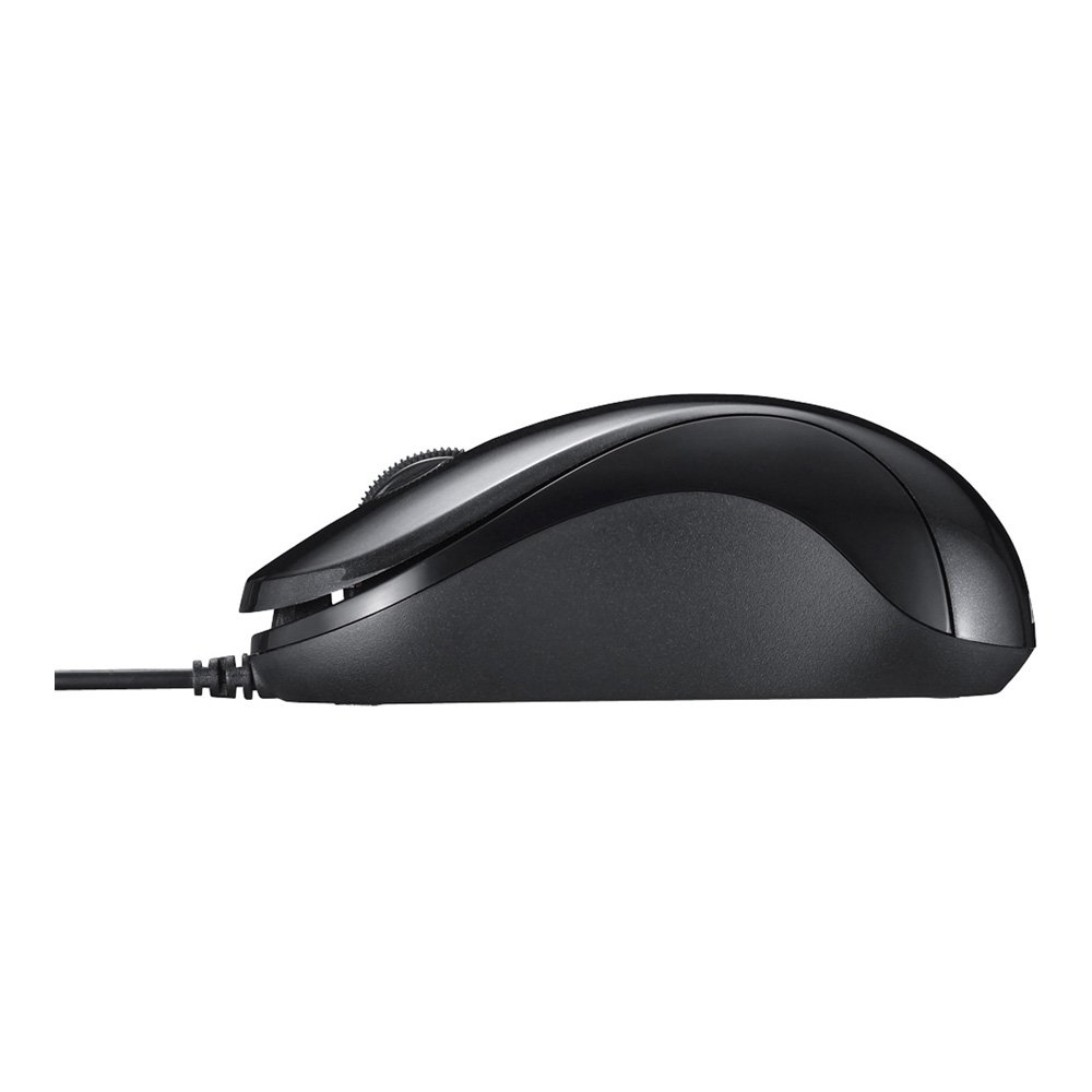 BSMBU108BK Wired Blue LED Silent 3 Button Mouse Black - Image 3