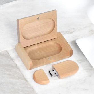 Premium Wooden Box Pen Drive 32GB USB 2.0 | Pendrive with Wooden Case | Up to 12MB/s Speed | Photography USB Flash Drive | Corporate Gifting | Fancy Designer