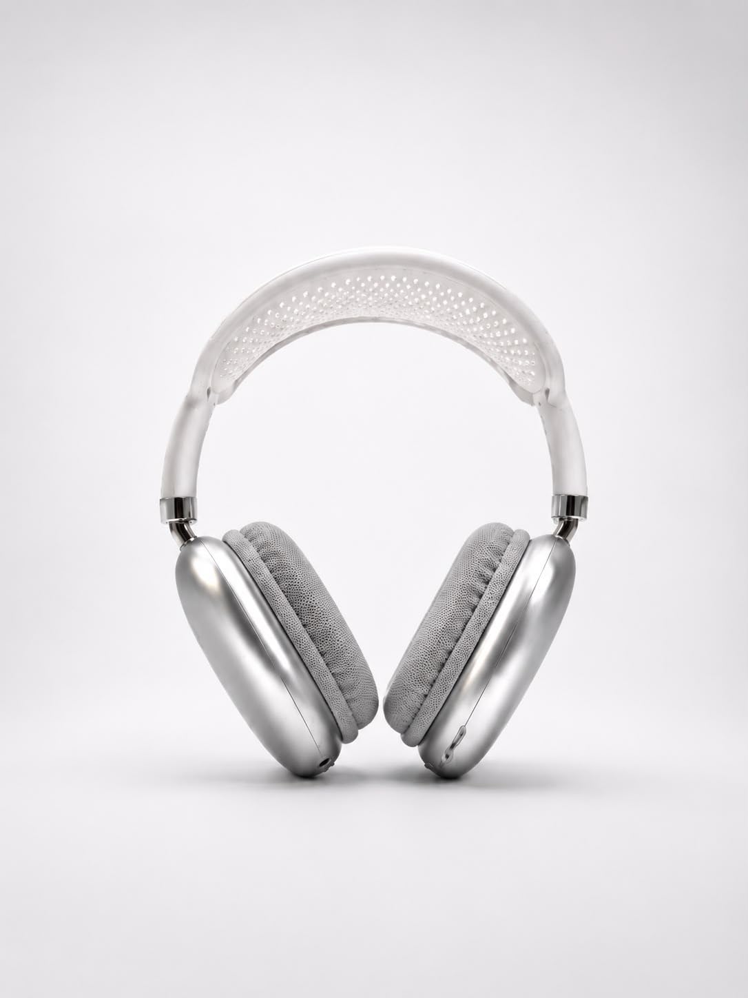 Wireless Bluetooth Over-Ear Headphones, Silver - Image 2
