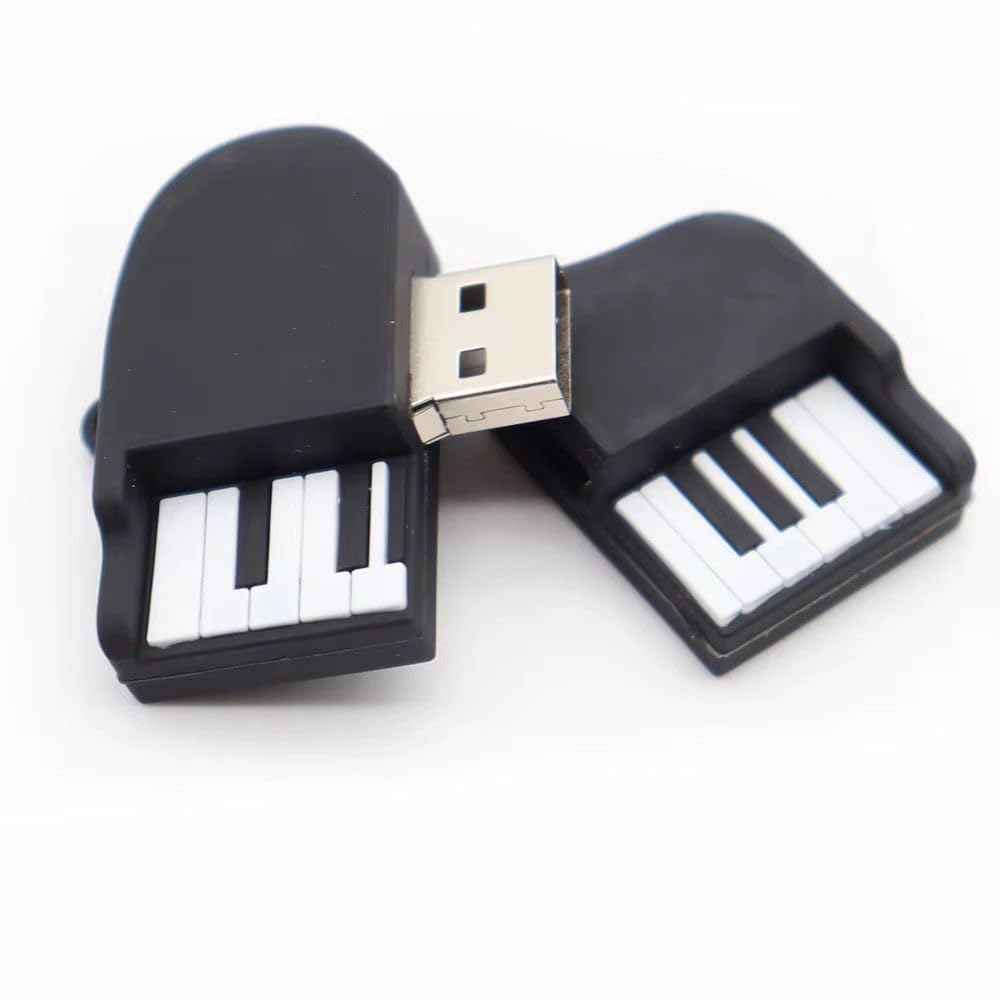 PVC Piano Shape Pendrive 4GB USB 2.0 Flash Drive | Cute Rubber Fancy Pen Drive | Portable Mini USB Stick | Gift Pendrive for Kids, Students - Image 3