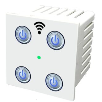 4 Port WiFi Smart Switch, Modular, Voice/App/Manual Control, Scheduling, Countdown Timer, Compatible with Alexa & Google Home, 2 YEAR WARRANTY (4 Port)