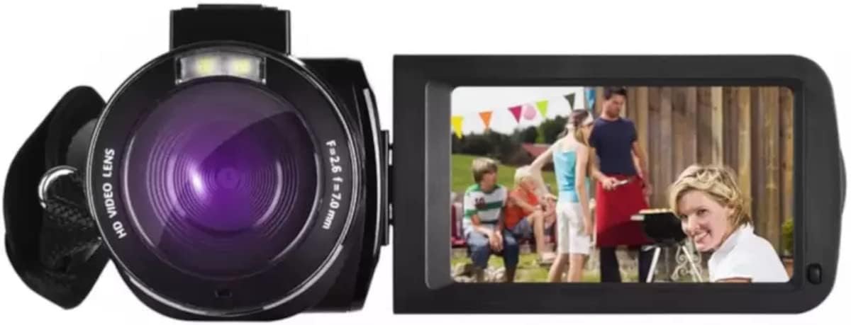 Digital 4K Video Camera Camcorder, 30MP with 16X Zoom, 3.0-Inch IPS Touch Screen, Wi-Fi, Night Vision, 32GB Storage, Remote Control for YouTube Vlogging, Black - Image 3