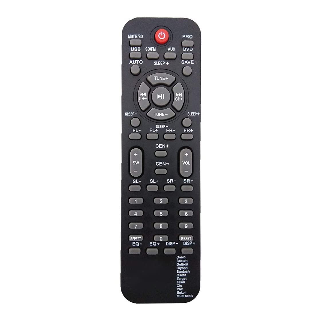 UN129 Compatible Home Theater Remote for Target-Takai-Santosh-Oscar-Deltron-Beston and Many More Assemble Chines Home Theater Remote