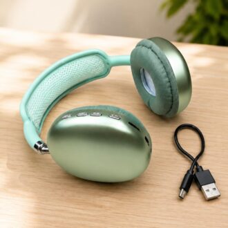 Wireless Bluetooth Over-Ear Headphones with USB Charging Cable