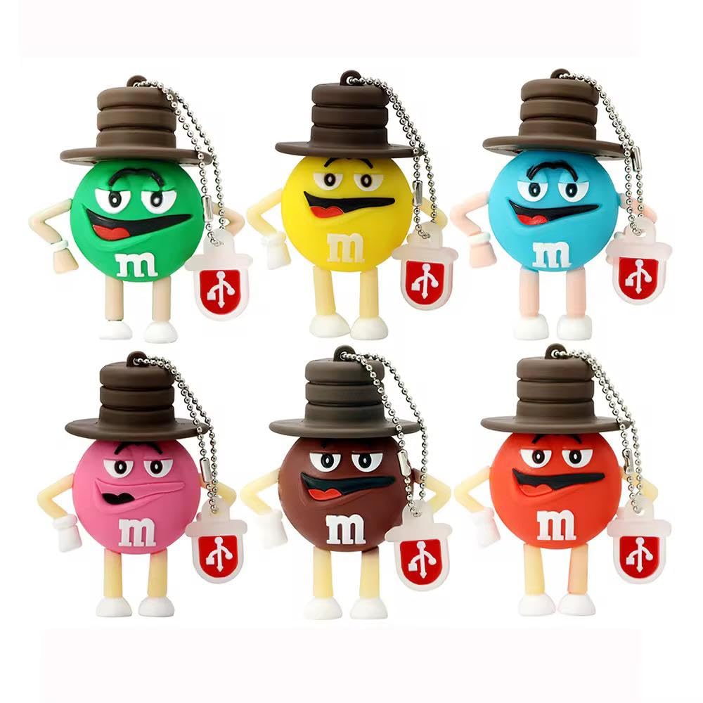 SippyTales ~Cute CartoonUSB Flash Drive, Yellow & Pink Character with Brown Hat,Portable Memory Stick, Novelty Design Keychain Pendrive,2.0, High Speed, for Gifting, Birthday,School (Yellow, 16, GB) - Image 3