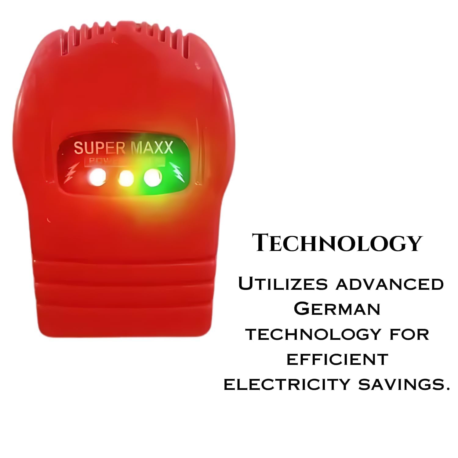 Super MAXX Digital Electricity Saver Device | Smart Energy Saver for Home & Office | Voltage Optimization Plug | 3D Hologram Original | Easy Plug-in Power Saving Device - Image 4