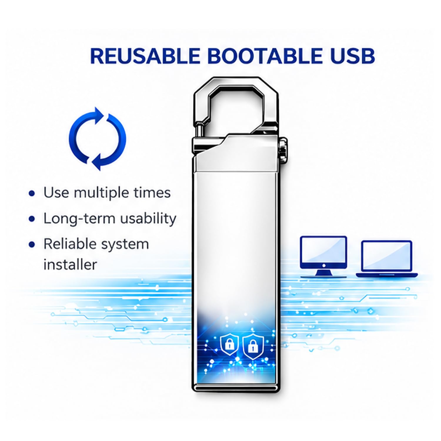 Bootable USB Pendrive for OS Installation | Windows 7, 8.1, 10 & 11 Compatible | System Repair & Recovery Flash Drive for Laptop & Desktop | with Live Kali Linux - Image 5