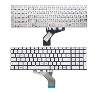 Laptop Keyboard Compatible for H-P 15q-dy 15g-dr 15q-ds 15s-du 15s-dy 17-by.Pavilion 15-CW 15-CS Pavilion Gaming 16-A (Silver)