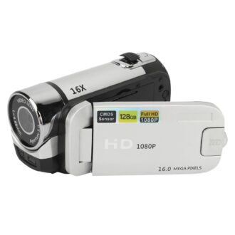 Vintage Video Camera Camcorder, 16Mp Cam Corder, 1080P Digital Camera, 2.4 Inch Rotatable Screen Camcorder, 16X Zoom HD Video Recorder with Fill Light for Teens Beginner Adult