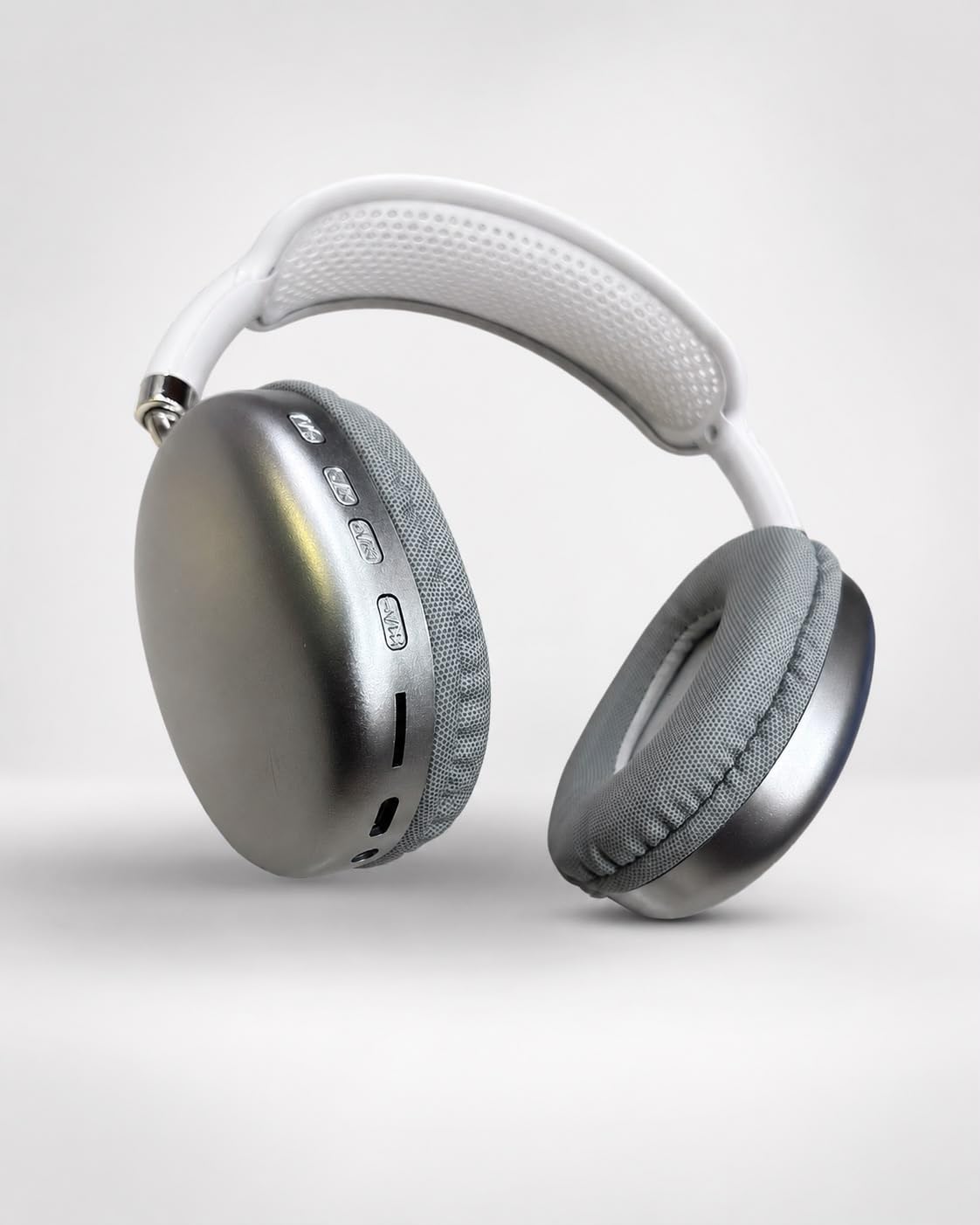 Wireless Bluetooth Over-Ear Headphones, Silver - Image 5