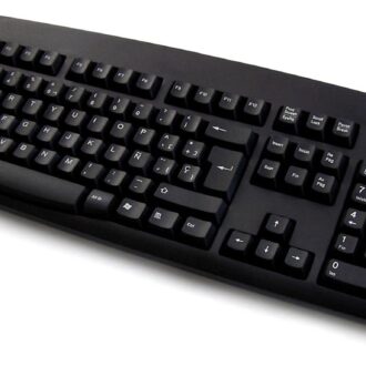 Full Size Wired Computer Keyboard, 104 Keys, Black