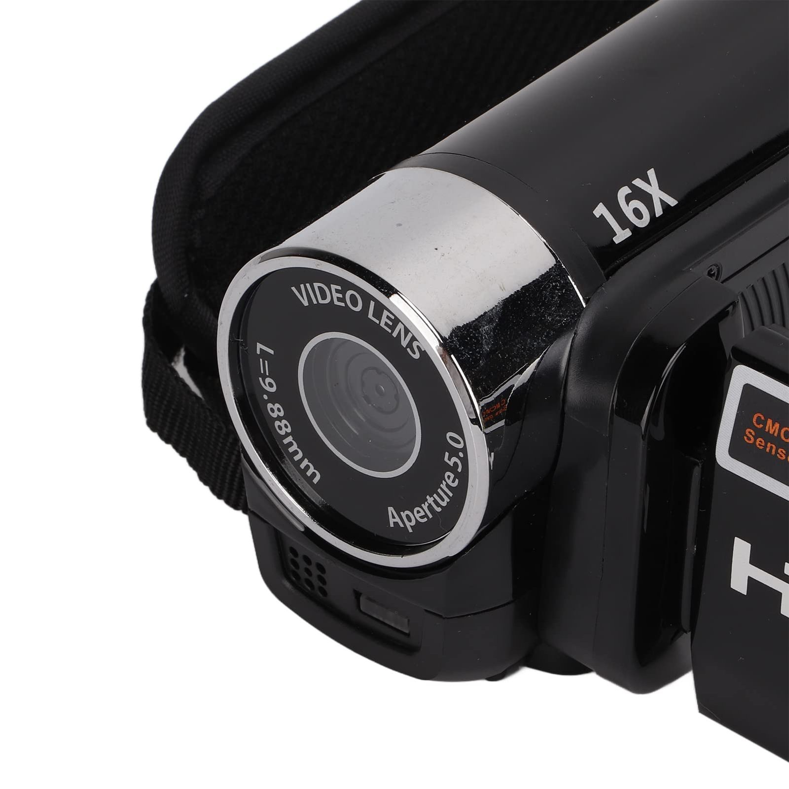 Video Camera Camcorder, 270° Rotatable LCD Screen 16X Zoom, 4K 1080P HD Recording, USB Interface, for Vlogging and YouTube Videos (Black) - Image 6