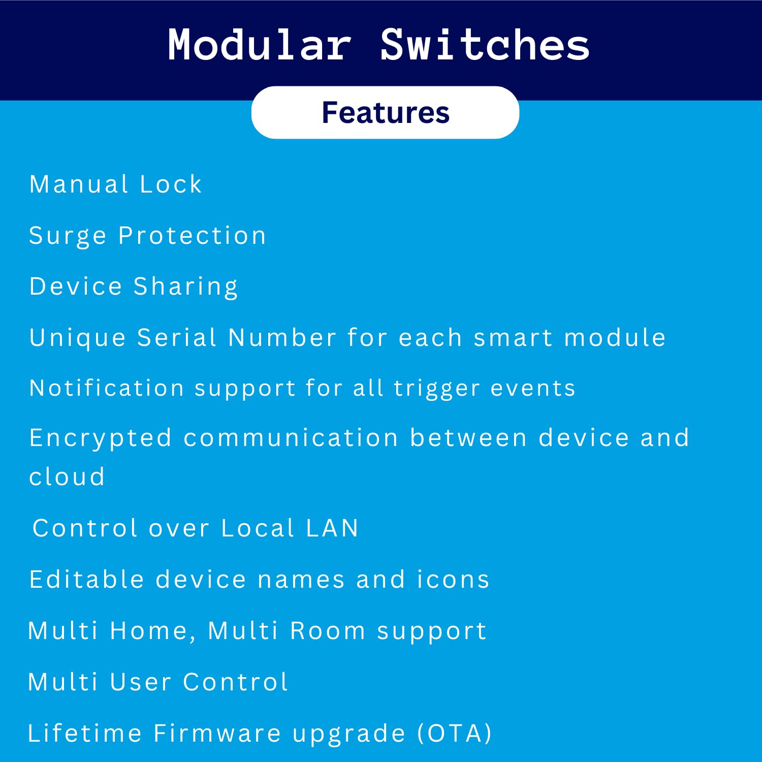 4 Port WiFi Smart Switch, Modular, Voice/App/Manual Control, Scheduling, Countdown Timer, Compatible with Alexa & Google Home, 2 YEAR WARRANTY (4 Port) - Image 6