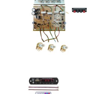 250W Audio Amplifier Board with Wireless Connectivity and Remote Control, High Power Sound Output Module for Home Audio Systems, Speaker Projects and Stereo Applications