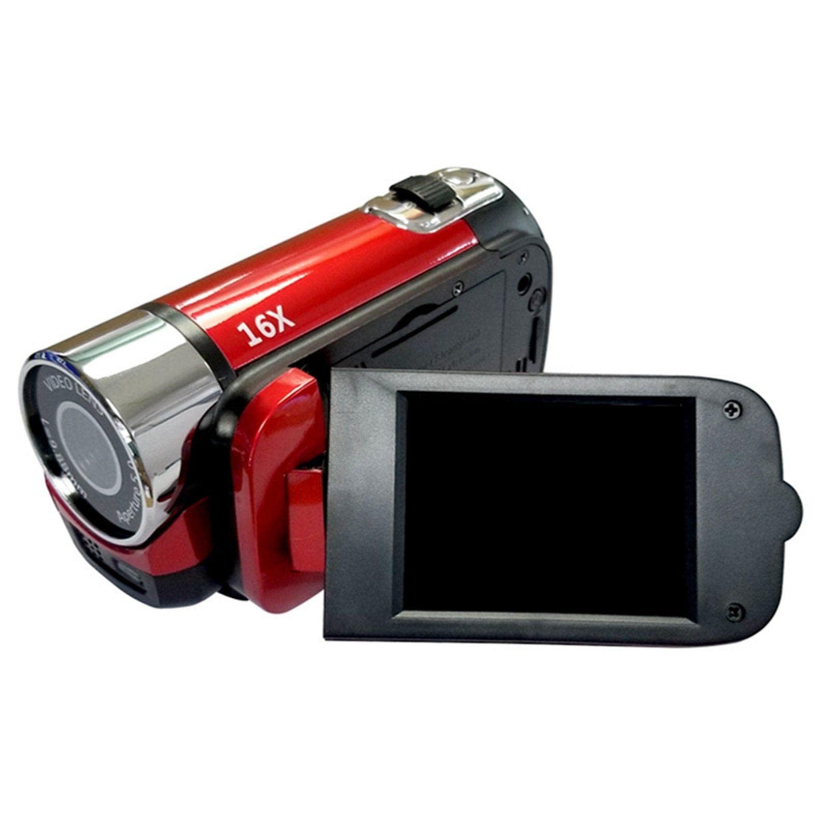 MERISHOPP 1080P Hd Camcorder LCD Video Camera Recorder 16X Zoom Night Vision -EU Red Cameras & Photo | Camcorders - Image 8
