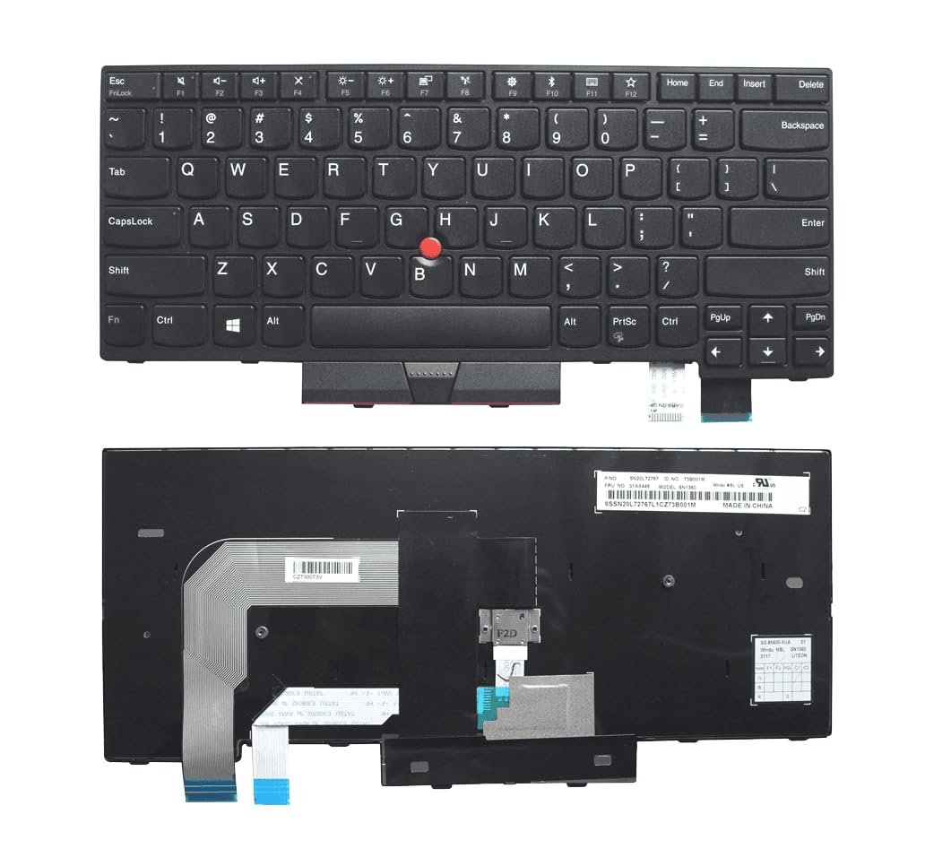 Laptop Keyboard Compatible for LENVO ThinkPad T470 T480 P/N. 00PA452 00PA482 SN20H42364 20L6 01AX487 01HX499 01HX419 01AX528 A485 01HX459 US Layout