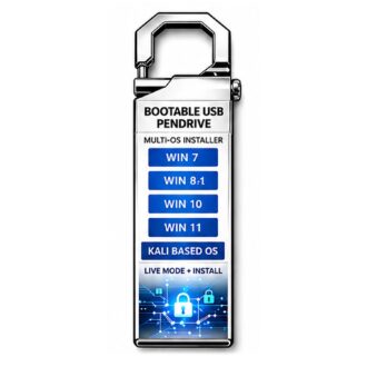 Bootable USB Pendrive for OS Installation | Windows 7, 8.1, 10 & 11 Compatible | System Repair & Recovery Flash Drive for Laptop & Desktop | with Live Kali Linux