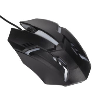 RGB Gaming Mouse, 1600 DPI USB Wired Computer Mice, 3D Scroll Wheel, Adjustable DPI, Ergonomic Mouse for Win10, for Win 8, for Win 7, for Win Vista or for Win (Black)