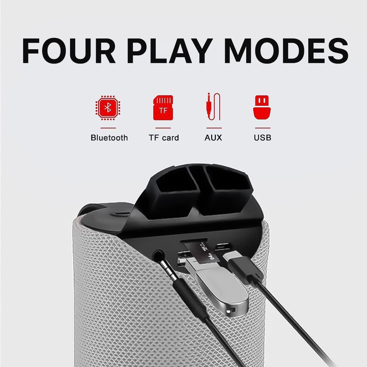 10 Watt Wireless Bluetooth Portable Speaker Good Sound Quality (Multicolour) - Image 5