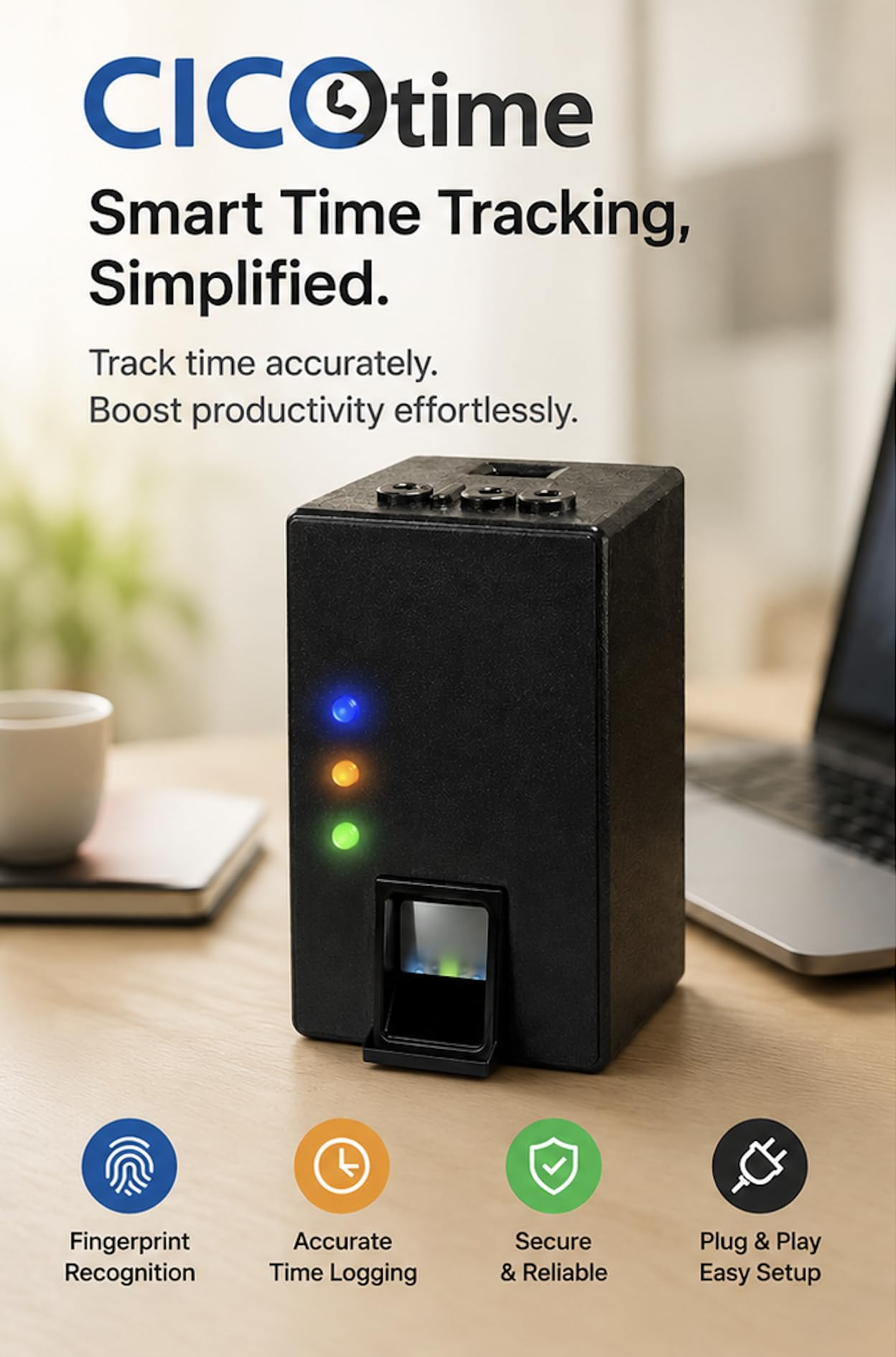 CICO Time Fingerprint Attendance Device - Image 2