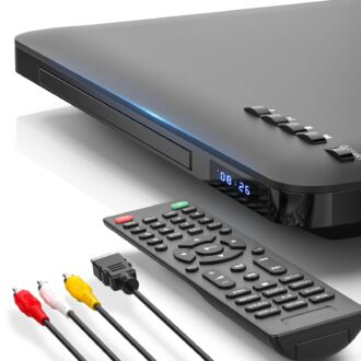 1080P HD DVD Player for TV with HDMI, Plays Regions 0-6 & Multi Formats