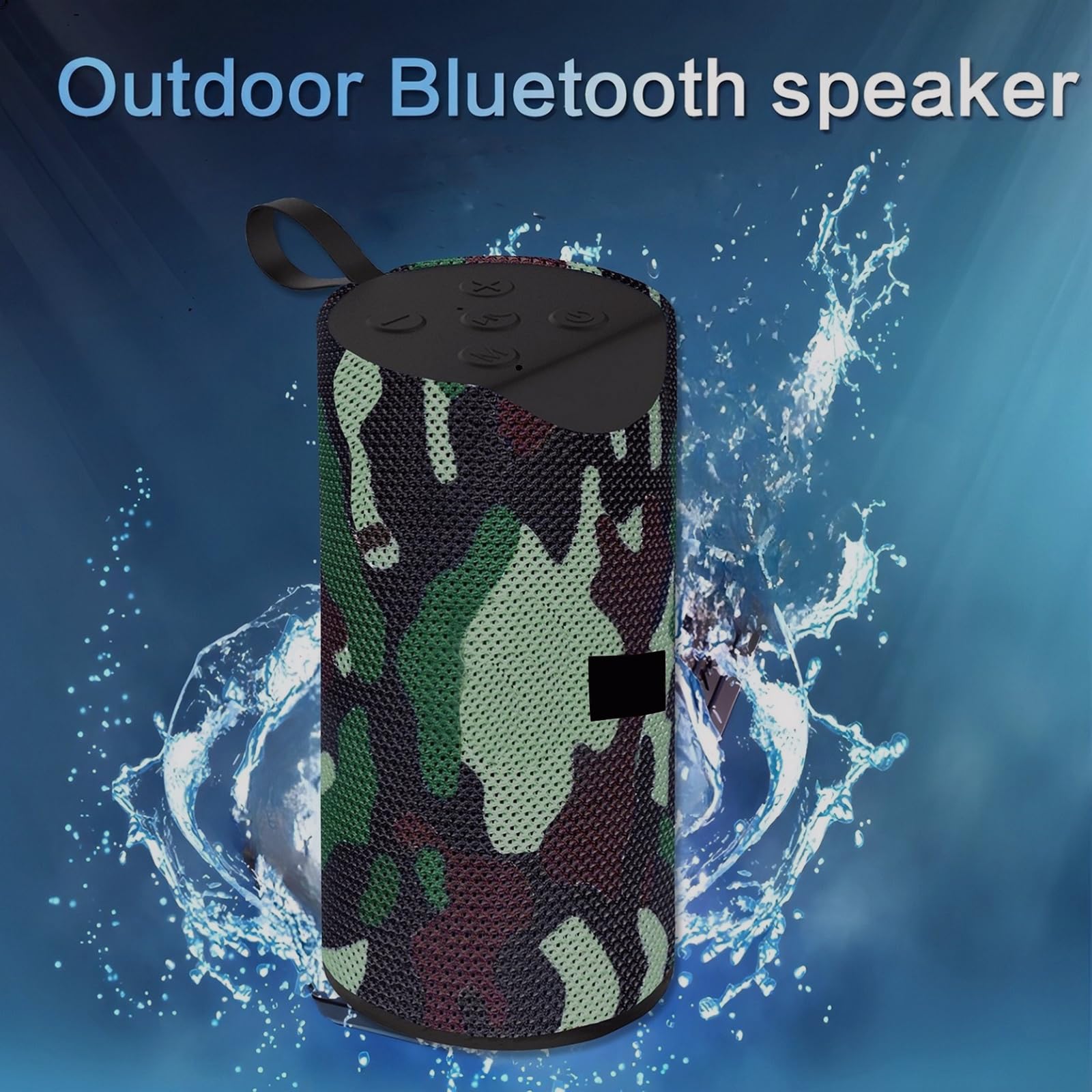 TG-113 High Bass 10W Bluetooth Speaker – Thunder Sound, Portable Wireless, AUX/USB/SD Card Support, 3-Hour Battery Backup1 (Army) - Image 4