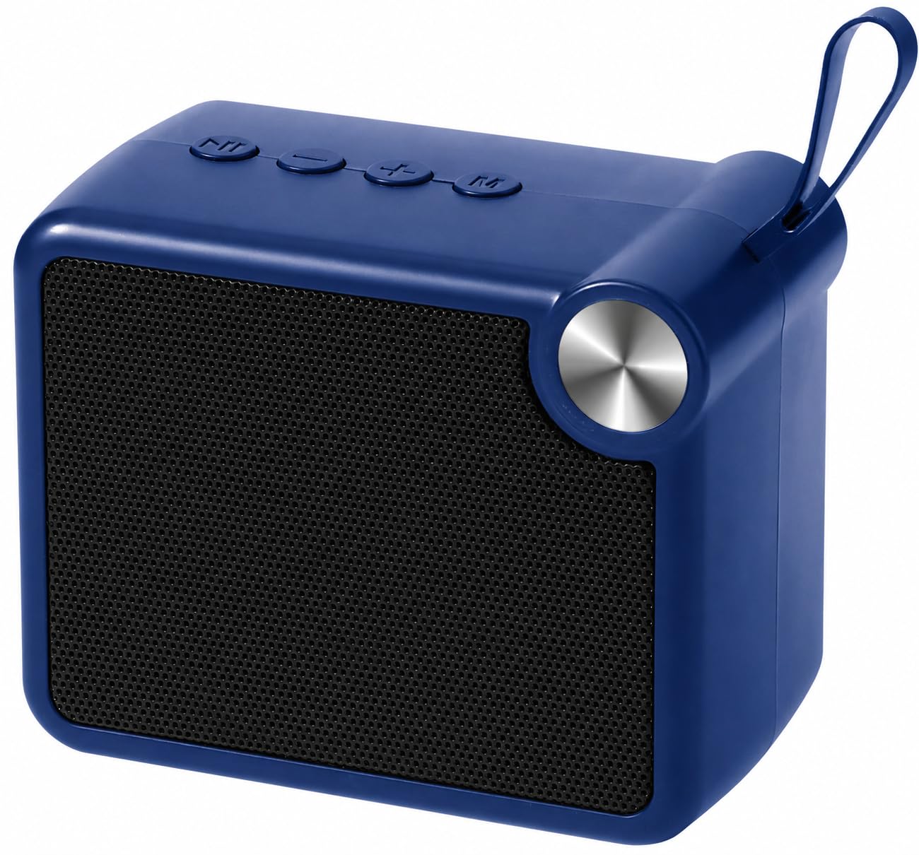 10W Mini Bluetooth Speaker with Pristine Sound, 8 Hours Playtime, Multi-Playback Modes-BT5.4/TF Card/USB, Front Metal Grill, Type-C Fast Charging, Multi-Function Control Buttons (Blue)