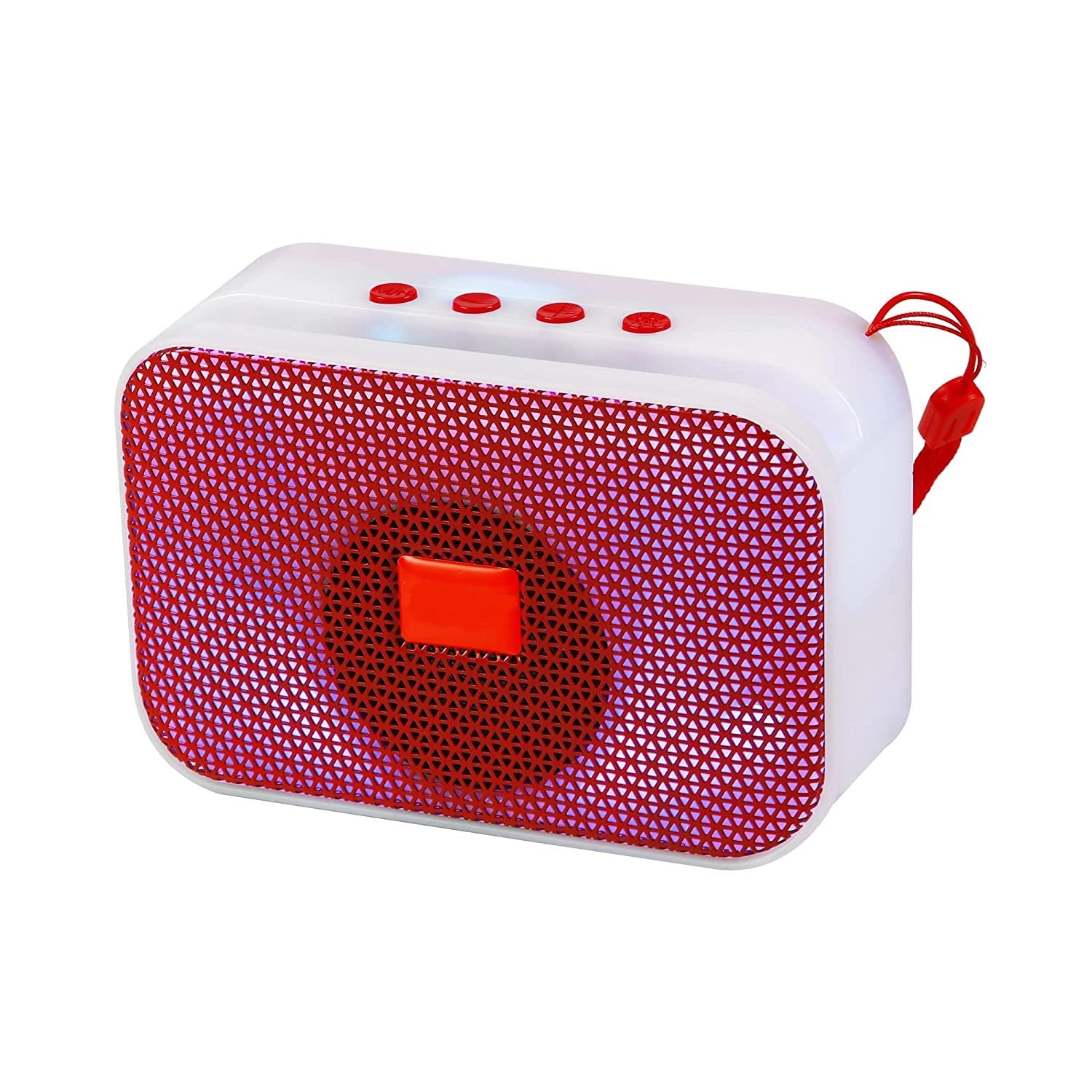 A011 5W Wireless Bluetooth Portable Speaker with Supporting Carry Handle, USB, SD Card, AUX, FM & Call Function Upto 4hrs Playtime