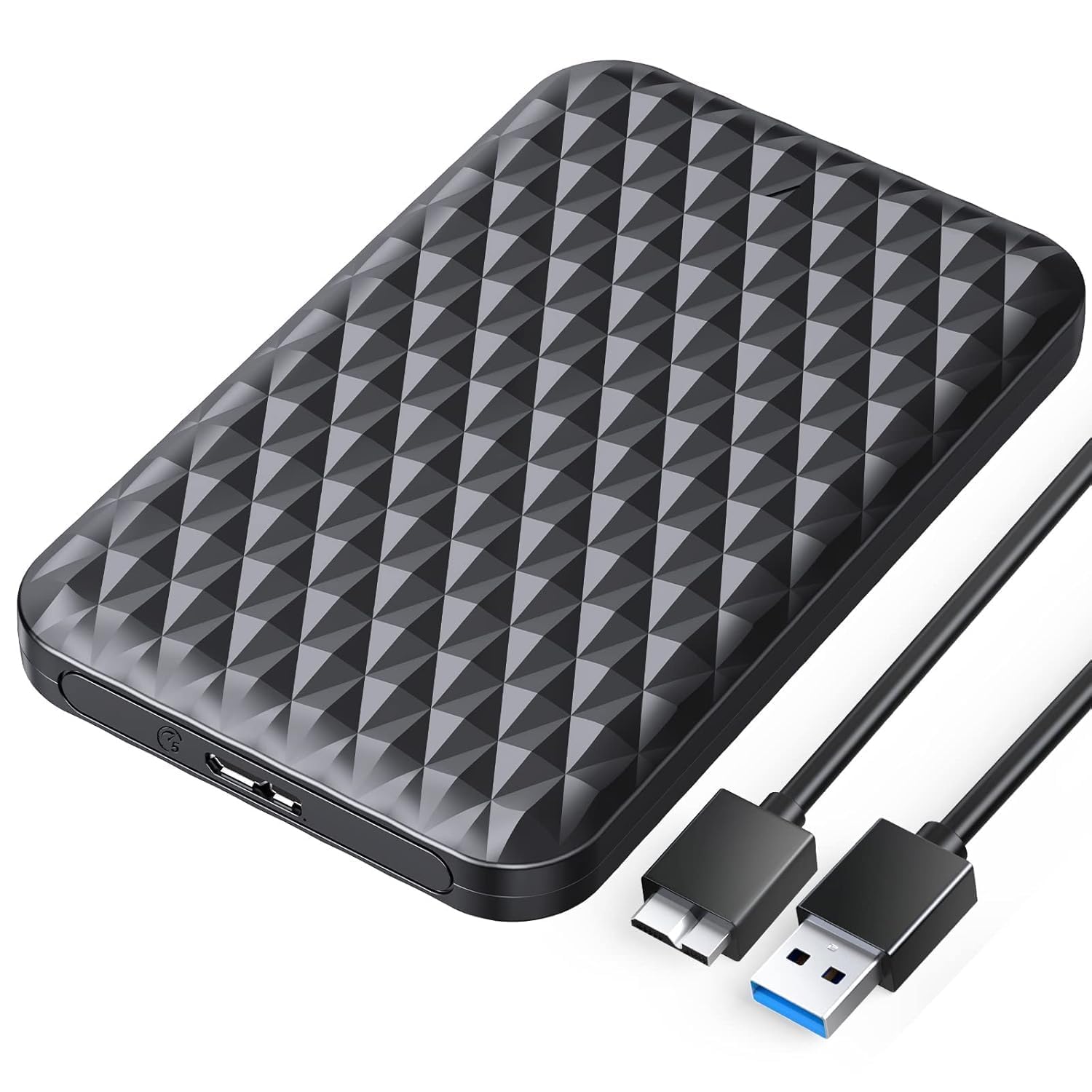 320GB High-Speed Ultra Slim Portable External Hard Drive - USB 3.0, Compatible with PC, Mac, Laptop, PS4, iPad, Tablet, Mobile (Black) - 1 Year Warranty